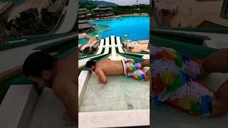 Sliding with the cameraman #slide #waterpark #2024 #travel #waterslide #bluetree #funny #vacation