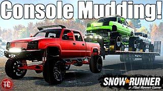 SnowRunner: 05 Cateye Duramax GOES MUDDING ON CONSOLE & MORE!