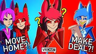 Alastor's FAMILY Plays WOULD YOU RATHER in VRCHAT