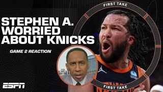 Stephen A. is WORRIED about his Knicks despite being up 2-0 in series  | First Take