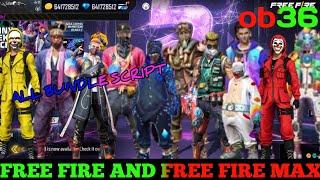 free fire bundle script today || ff & ff max all bundle gg script || free fire bundle hack