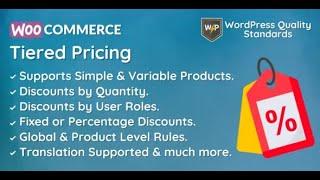 WooCommerce Tiered Pricing | Price by Quantity | Wholesale Pricing By devdiggers