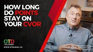 HOW LONG DO POINTS STAY ON YOUR CVOR?