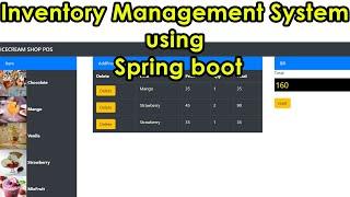 Inventory Management System using Spring boot