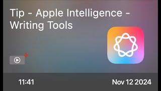 Tip - Apple Intelligence - Writing Tools - Preview