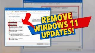 How To Uninstall Windows Updates In Windows 11 | Easy Step-By-Step Guide