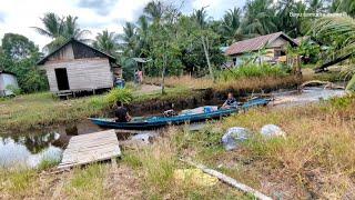 Kampung dayak, muslim, di pedalaman kalimantan tengah, handil rukun, desa babirah, pulau hanaut