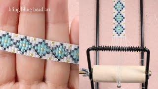 آموزش دستبند با دستگاه منجوق بافی How to make the beaded loom bracelet kit