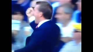 Brendan Rodgers celebrates Alberto Moreno's goal Vs. Tottenham