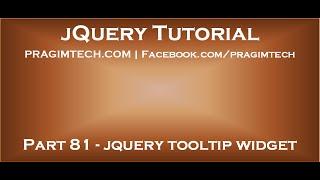 jquery tooltip widget