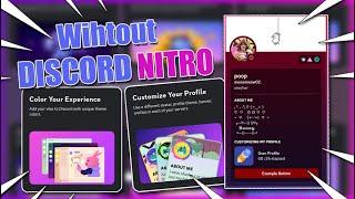 How to get Nitro Profile Customization For FREE (Tutorial)