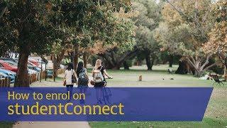 How to enrol on studentConnect