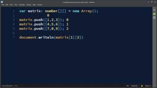 Multidimensional Arrays in TypeScript | Arrays of Arrays in TypeScript