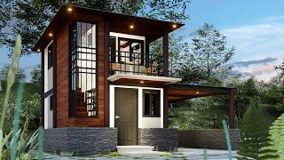 2 Story TINY HOUSE DESIGN (3x5 Meters) (9.8x16.4 Feet)