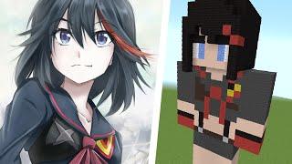 How to Build a Ryuko Matoi Statue (Kill la Kill) - Minecraft