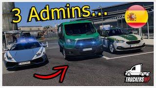  3 ADMINS on The Road  | TruckersMP