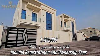 Villa For Sale In Ajman l Wihout Registration Fees l 5 BHK l Super Modern l Al Amraa Project