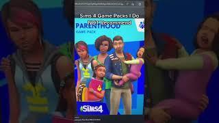Sims 4 Game Packs I Do NOT Recommend! #sims4 #shorts #gamingshorts