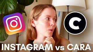 Is CARA the new social media for artists? Instagram versus Cara