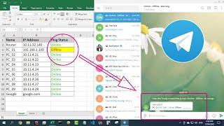 How to send Ping results to Telegram | Excel