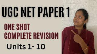 UGC NET Paper1 | All Units (1-10 ) Complete Revision |TNSET |Explanation  InTamil |Short Notes