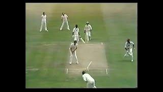 COLIN CROFT run out (MIKE GATTING) 0 ENGLAND v WEST INDIES 2nd TEST MATCH DAY 3 LORD'S JUNE 21 1980