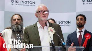 Jeremy Corbyn re-elected MP for Islington North as independent