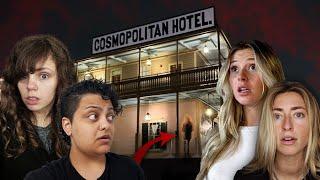 OVERNIGHT IN A HAUNTED HOTEL with @MackieandAmanda | PART 1 The Cosmopolitan Hotel