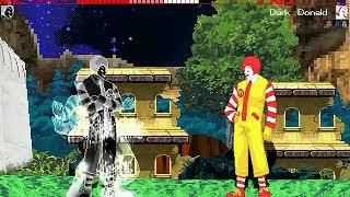 MUGEN Dark Donald ΑΡΓΥΦΕΟΣ (Dark White Silver Donald) VS Dark Donald 12P Team