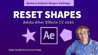 After Effects: Reset Star & Polygon Shape Tools