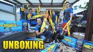 TUTOCLAN MEGA XXL FORTNITE NERF UNBOXING + CHALLENGE & VERLOSUNG!!!