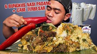 PULANG DARI EROPA LANGSUNG HAJAR 6 BUNGKUS NASI PADANG PAKE CABE TERBESAR!