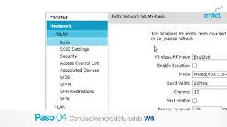 Entel Fibra | Cómo cambiar el nombre de red Wi-Fi routers ZTE