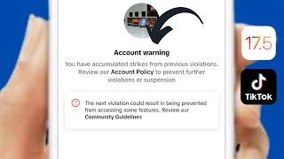 How to Fix TikTok Account Warning | Remove Account Warning On TikTok iPhone