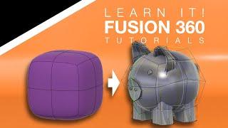 Autodesk Fusion 360 - (1/4) Form T-Spline Modeling Fundamentals For Beginners - Lesson 13