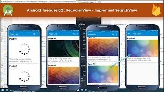 Android Firebase 02 : Implement SearchView
