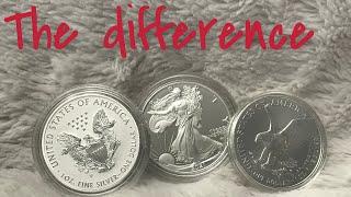 The American Silver Eagle Difference!  Here are the differences for all Silver Eagle strikes!