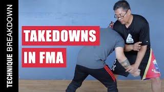 TAKEDOWNS in FILIPINO MARTIAL ARTS | DUMOG | BUNO | SILAT