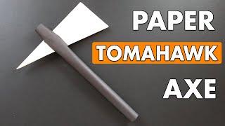 How to make a Paper Tomahawk. How to make a paper weapon