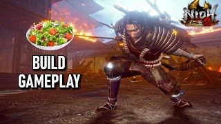 Nioh 2 Salad Build Gameplay in DEPTHS OF THE UNDERWORLD #2 Floors 25-30