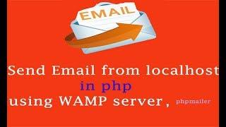 How to send email in localhost using wamp