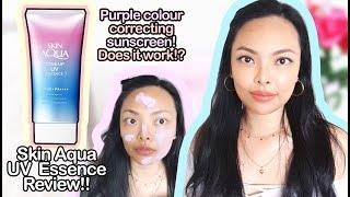 Purple Skin Aqua Tone Up UV Essence Review!