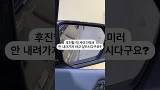 BMW 사이드미러 후진할 때 내려가는게 싫은사람 