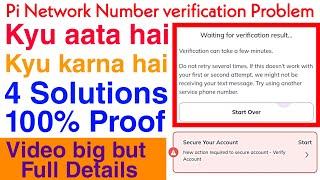 pi phone number verification problem | waiting for verification result pi network | 4 Solutions 100%