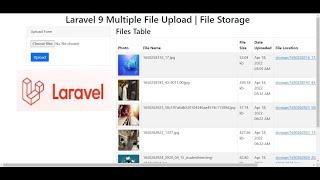 Laravel 9 Multiple File Upload | File Storage