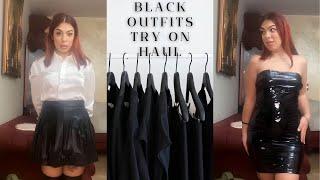 Black Outfit Overload: Trying on almost ALL my black clothes #clothing haul