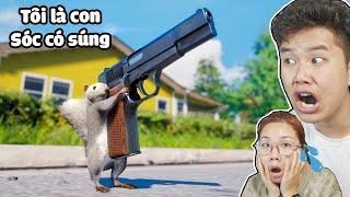 Tôi Là Con Sóc Có Súng Troll Cả Thành Phố ? bqThanh & Ốc Chơi Squirrel with a Gun Tấu Hài