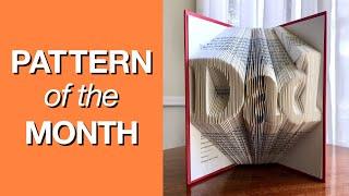 Book Folding Pattern of the Month for June: Dad | Father's Day Gift of Love | DIY Folded Book Art