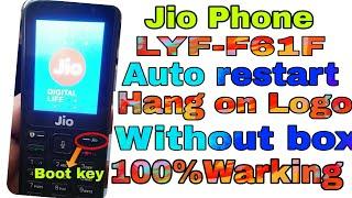 Jio Phone LYF F61F Auto restart Hang on Logo Without box Boot key 100% Warking