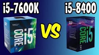 i5-7600K Vs i5-8400  Benchmarks + Gaming Test!  [4K]